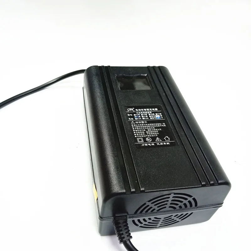 48V 9.5A สมาร์ทด้วยจอ LCD 16S 58.4V Lifepo4 13S 54.6V 14S 58.8V Li Ion สำหรับ LTO Li-Ion Lifepo4ตะกั่วกรดแบตเตอรี