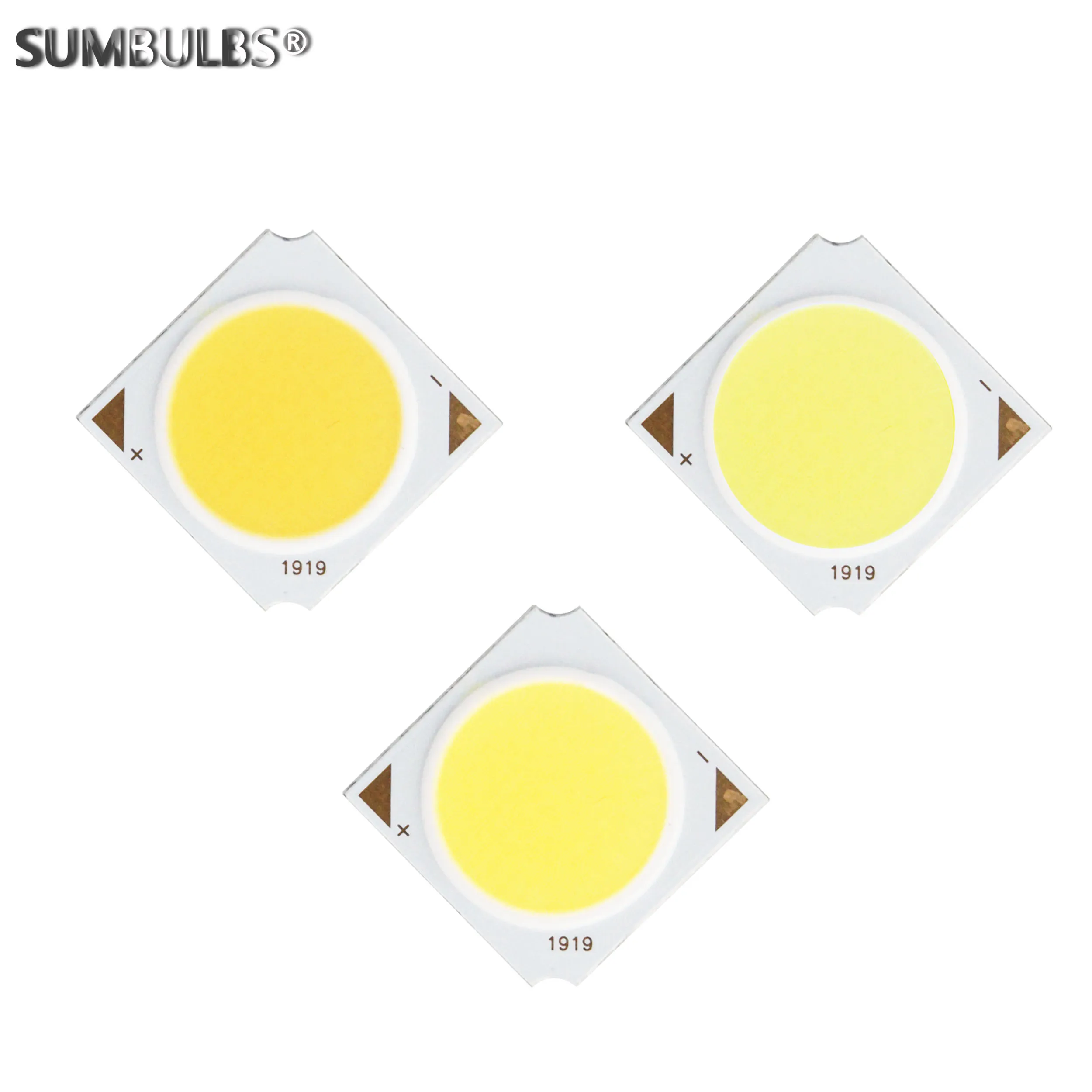 Imagem -04 - Led Cob Chip Fonte para Down Track Light Lâmpada Faça Você Mesmo Frio Quente Branco Natural Emitindo Diâmetro 10w 19x19 mm 17 mm Pcs por Lote