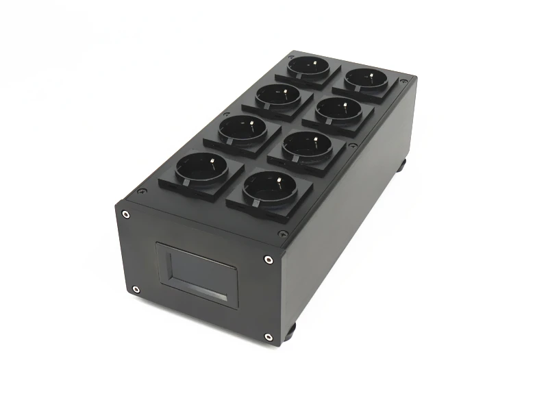 Alta fidelidade filtro de energia áudio ruído ac filtro de energia condicionador de energia purificador proteção contra surtos com tomadas da ue tira energia