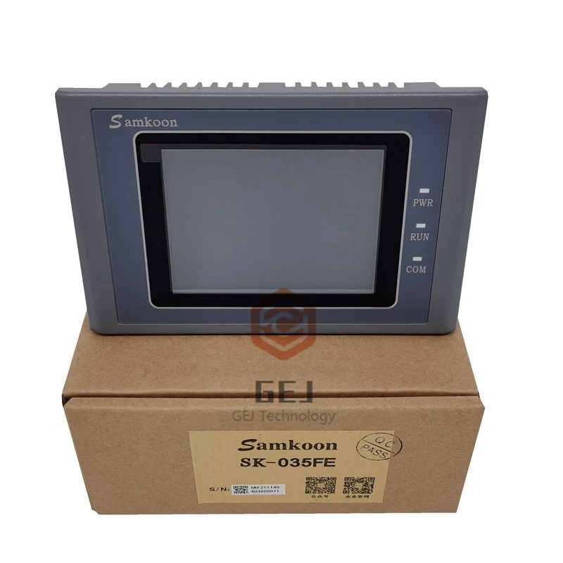 

SK-035FE Samkoon 3,5 дюймов DC 24 В 320*240 сенсорный экран HMI COM1:RS232,RS422,RS485