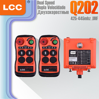 LCC Q202 Dual Speed Buttons Crane Remote Control Industrial Wireless Winches Hoist Track Crane Lift  Remote Control Switches