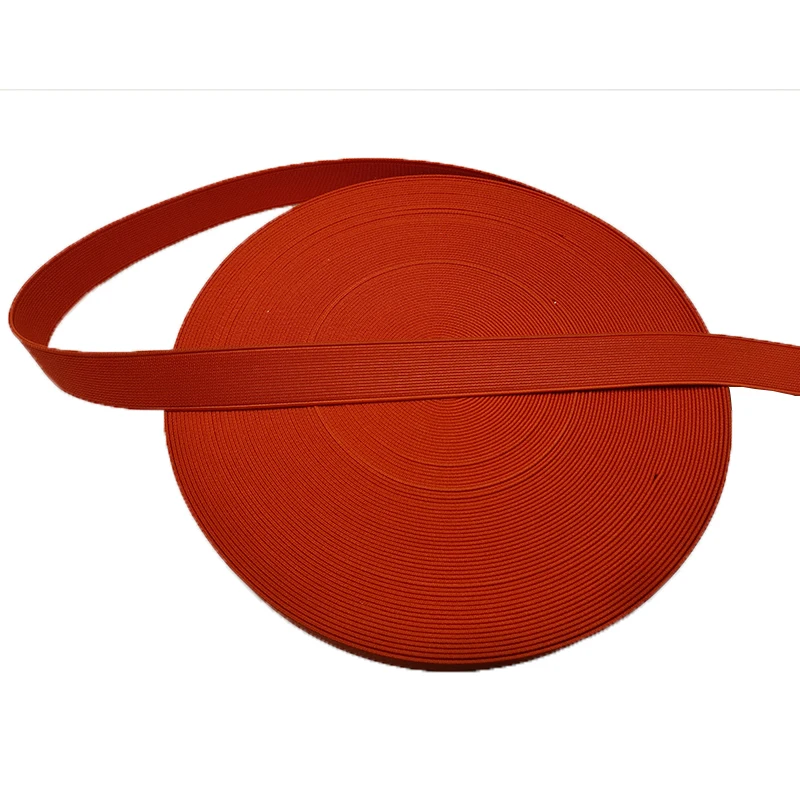 

1 Inch 25mm High Quality Eelastic Band Webbing Orange Color 1" Custom Tape