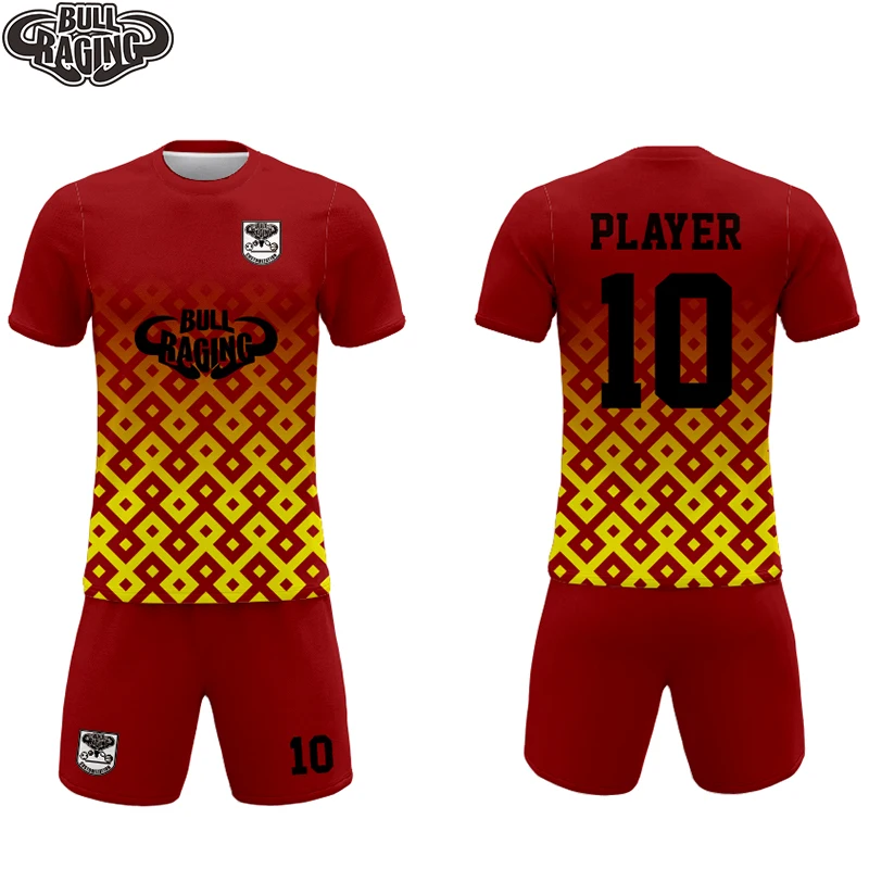 

Geometry Patten Blue Design Custom Soccer Jersey Uniform Youth Women Soccer Sets Sublimation Football Jerseys
