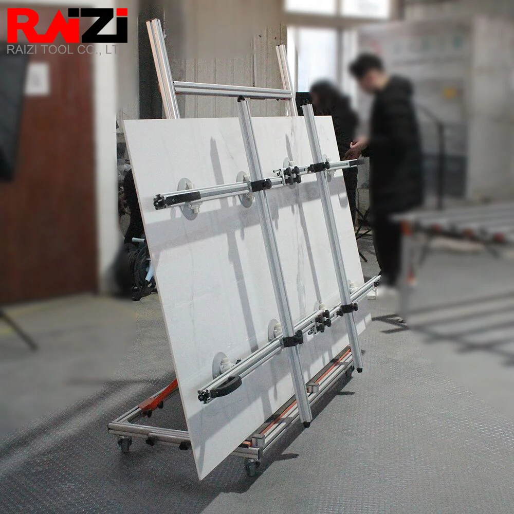 Raizi Large Format Tile Slab Trolley Carrying Device 140kg Load Large Format Ceramic Granite Marble Slate Transportation Tool