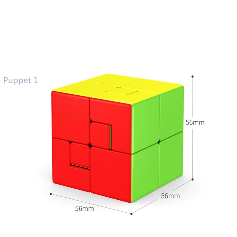 MoYu zauberwürfel Neuheit Binden Puppet cube 3x3x3 Spiel cube Profissional magie cube #1 #2 asymmetrische Puppet Moyu Puzzle Cubes Spielzeug MoYu Novelty Bind puppet cube 3x3x3 Asymmetric Puppet cube