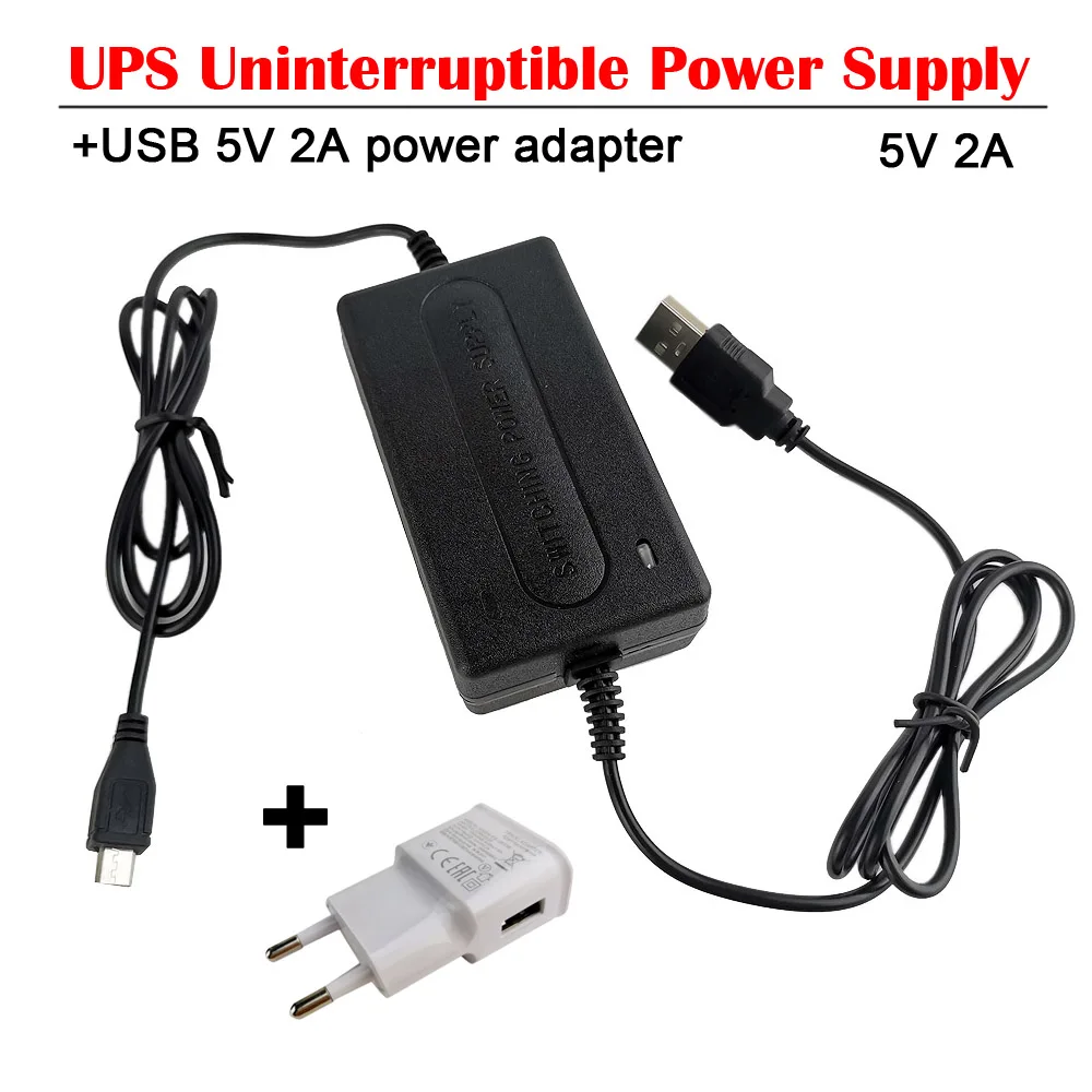 6500mAh Uninterruptible Power Supply 5V 2A Multipurpose Mini UPS Battery Backup Security Standby Power Supply For Wifi IP Camera