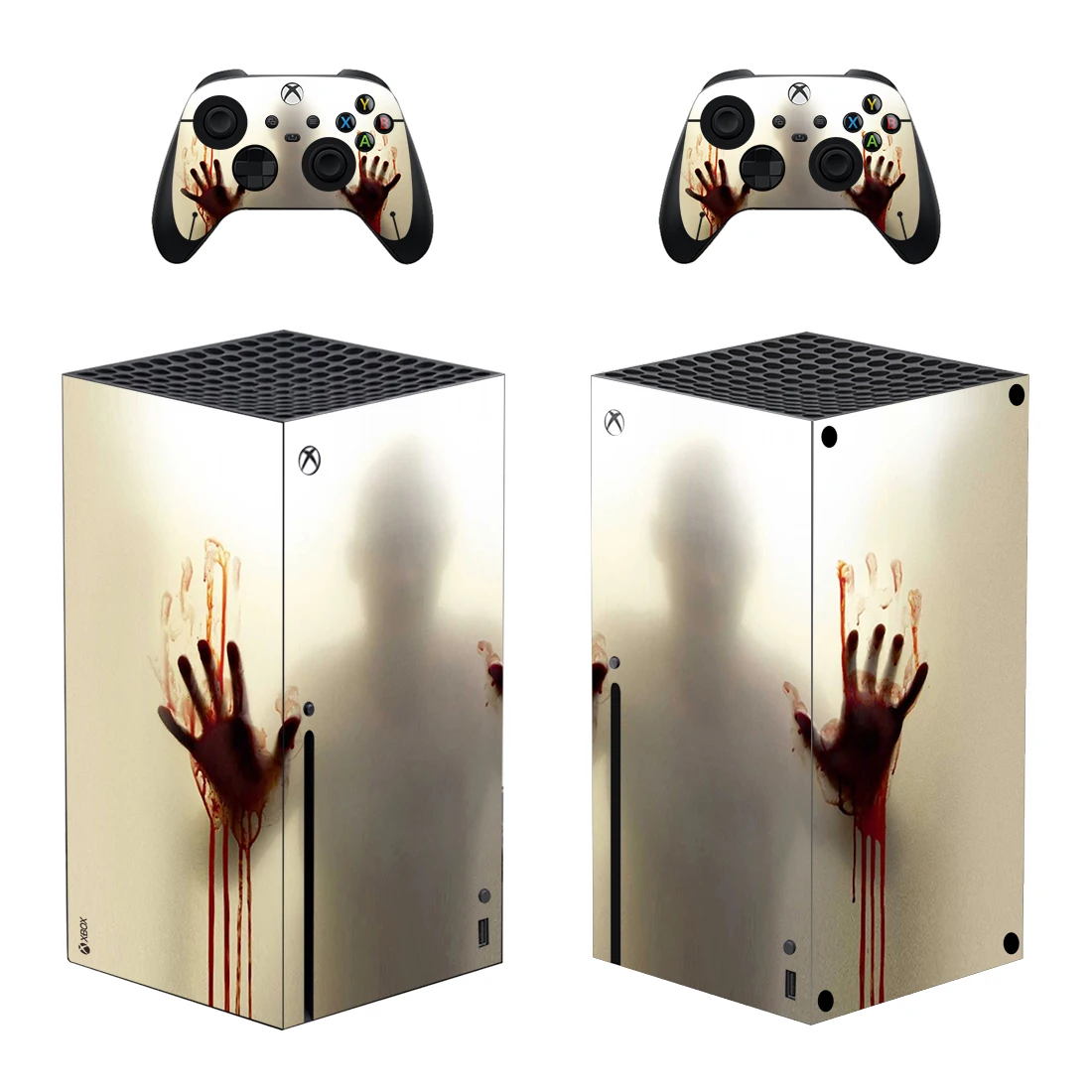 The Walking Dead Protector Sticker Decal Cover for Xbox Series X Console and 2 Controllers Xbox Series X Skin Sticker Vinyl