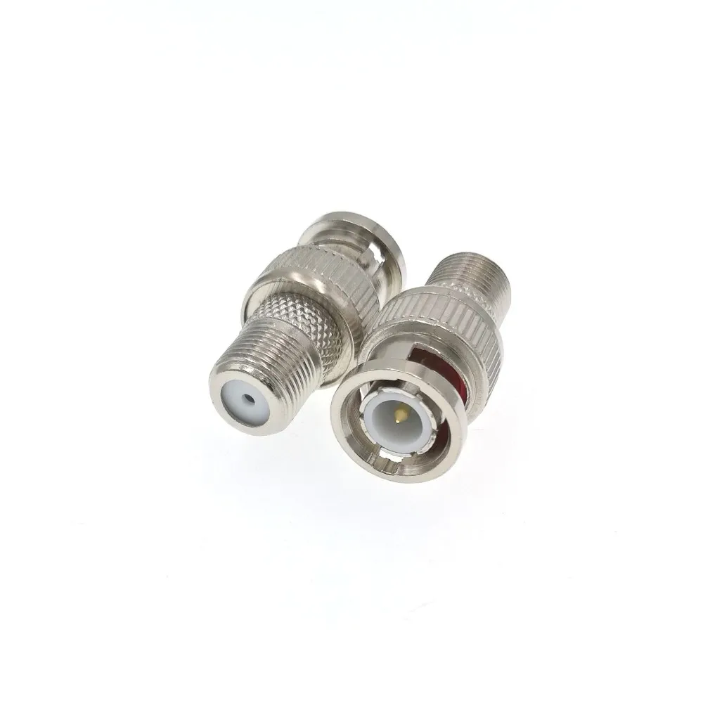 10PCS BNC Male Plug To F Female Jack Coax Connector Adapter For CCTV Camera Drop High quality