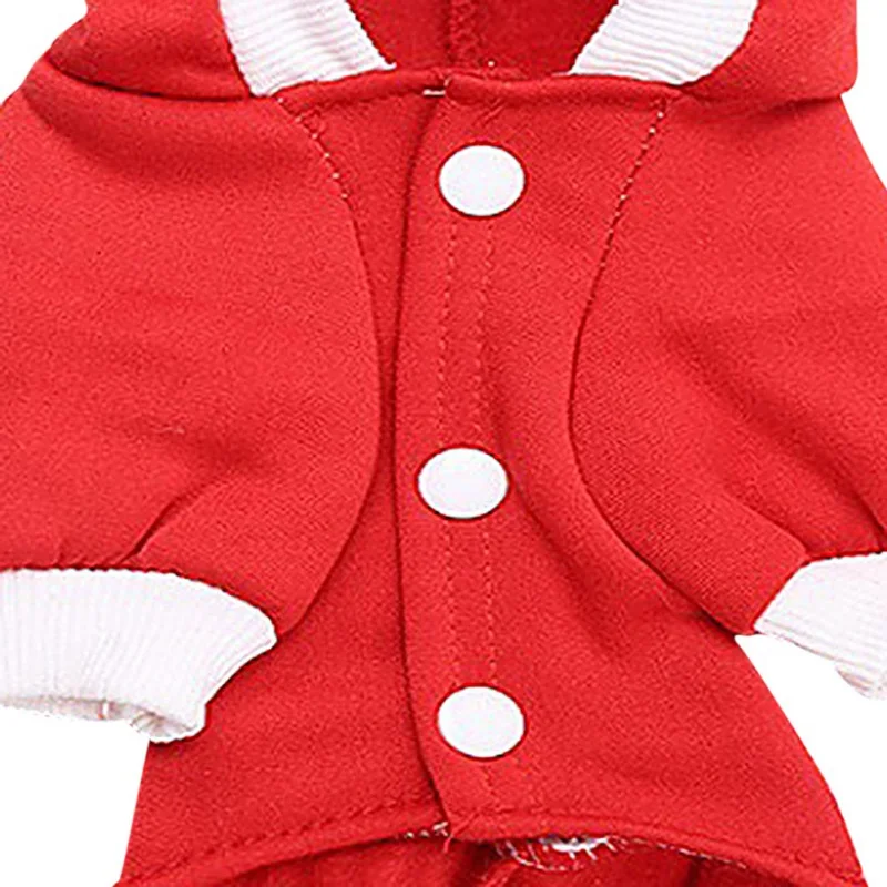 Pet Hooded Coat Christmas Dog Clothes New Year Pets Dogs Clothing For Small Medium Dogs Costume Warm Chihuahua Dog Hoodies