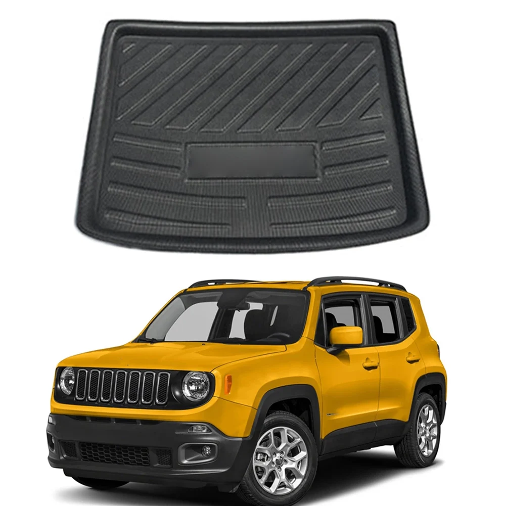 Tailored Auto Rear Trunk Boot Liner Cargo Floor Mat Tray TPR Protector Pad For Jeep Renegade 2014 2015 2016 2017 2018 2019