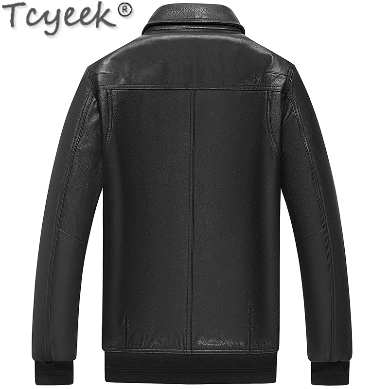 2021 Genuine Leather Jacket Men 100% Cow Coat Casual Mens Leather Jackets and Coats Spring Autumn Chaquetas Hombre LW4776