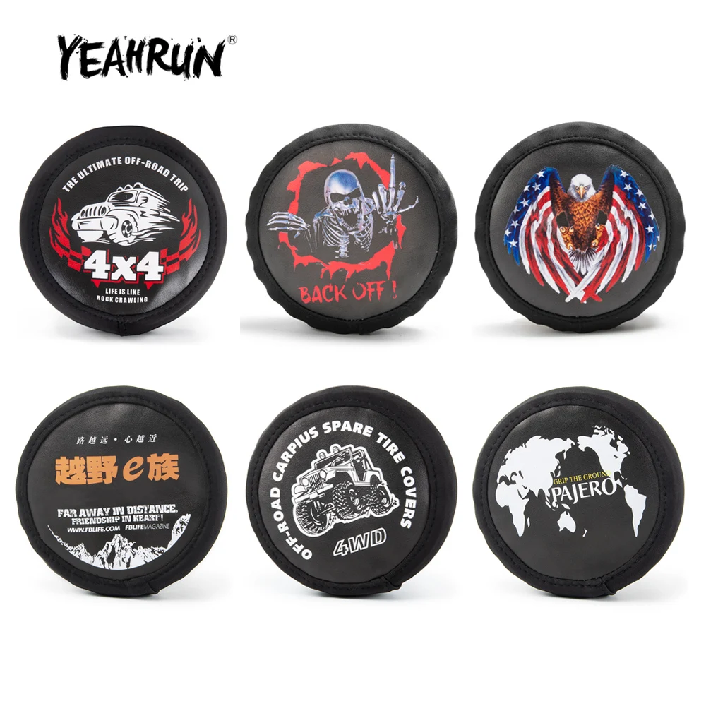 YEAHRUN 1/10 RC Crawler Car Tire Cover Skeleton Pattern for TRX-4 100-120mm Diameter Wheel Tires