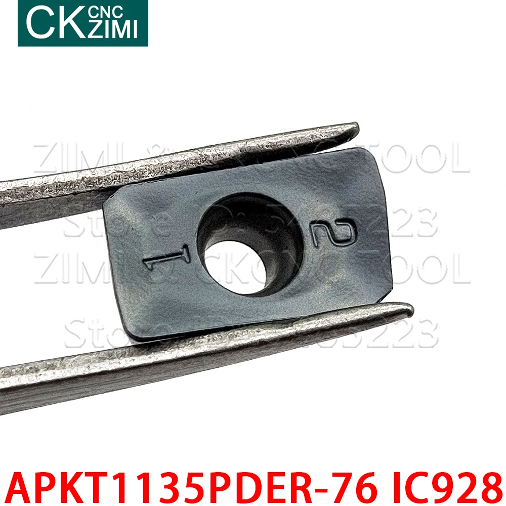 10 APKT1135PDER-76 IC928 APKT 1135 PDER 76 IC928 inserto In Metallo Duro Fresa CNC Indicizzabili Portautensili di Tornitura Strumento APKT Per Acciaio Inox