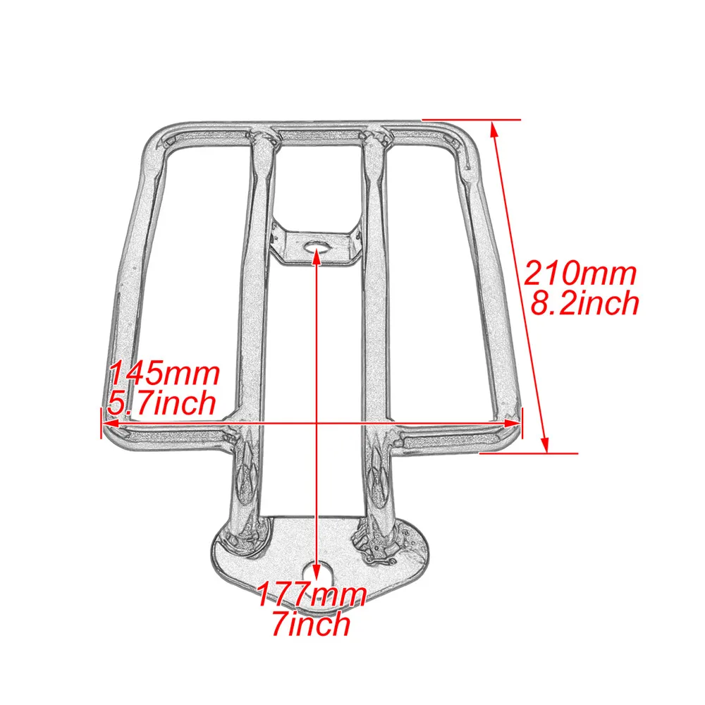 Motorcycle Black Steel Rear Fender Luggage Rack Support Shelf Solo Seat For Harley Sportster XL Iron 1200 883 48 Low 2004-2020