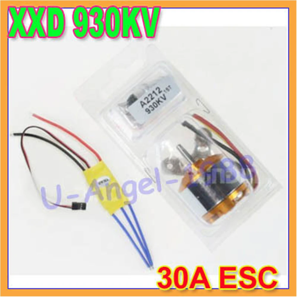 Novo motor a2212 930kv sem escova outtrunner motor com montagem 15t + esc 30a para rc aeronaves quadcopter ufo