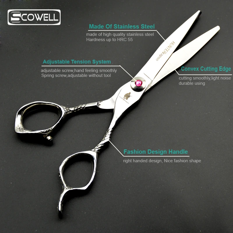 HT9111 Stainless Steel Hair Cutting Scissors Set 6