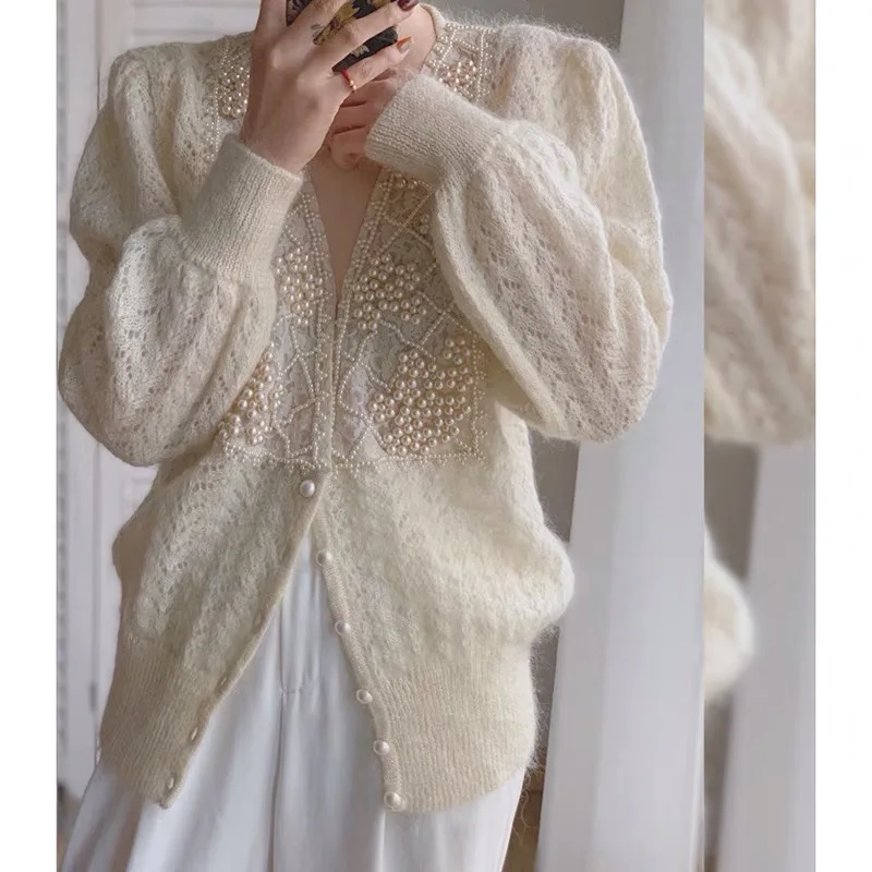 Fall 2021 Women Clothing Oversize Womens Sweaters Autumn Vintage Loose Winter Sweater Knitted Women Cardigan Knit Button Maxi