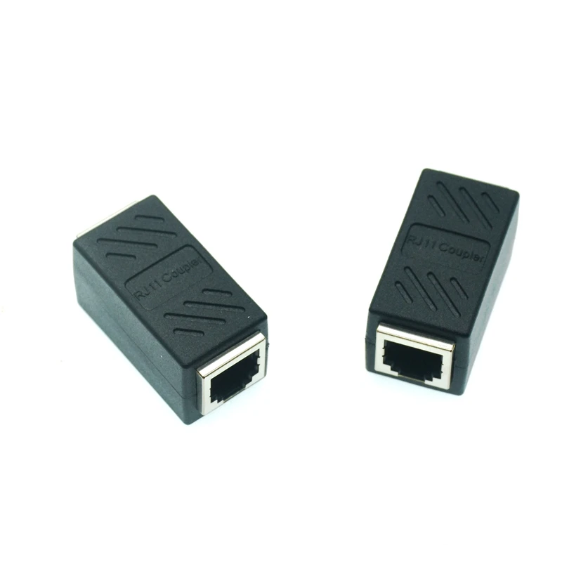 RJ11 6P6C 6P4C 6P2C Female To Female PCB Connection Telephone Extension Cable Coupter C LAN connector