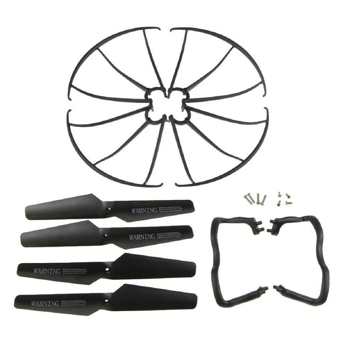 

X5 Propeller Blade Protection Frame Guard Landing Skid Spare Part Set Black For SYMA X5C X5C-1 RC Drone Part Toy Heli Accessory