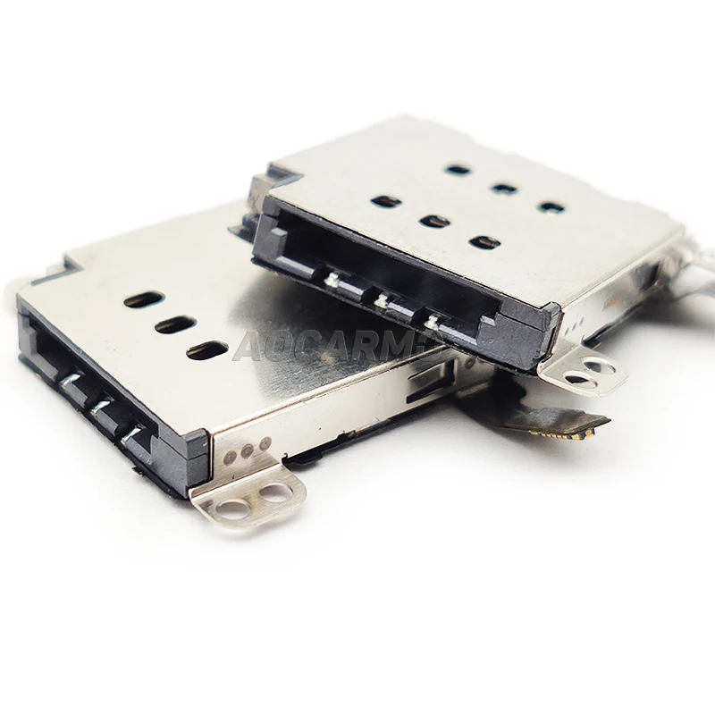 Aocarmo For iPhone XR Sim Card Tray Socket  Reader Holder Slot Socket Flex Cable Repair Parts
