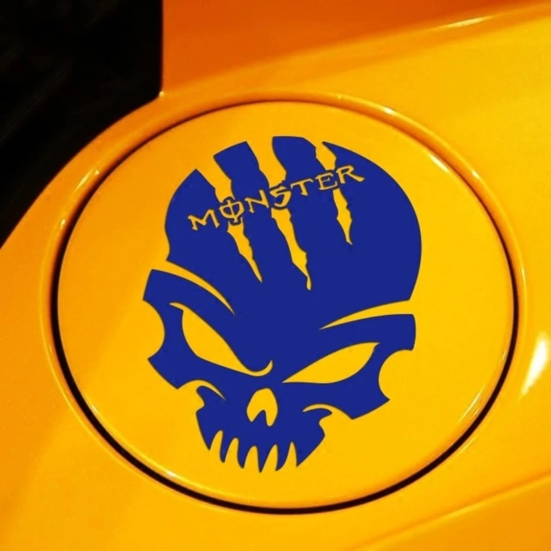 Skull Car Sticker Demon Decal Fuel Tank Cover Door Window Bumper Trunk Motorcycle Helmet Reflective Waterproof Stickers