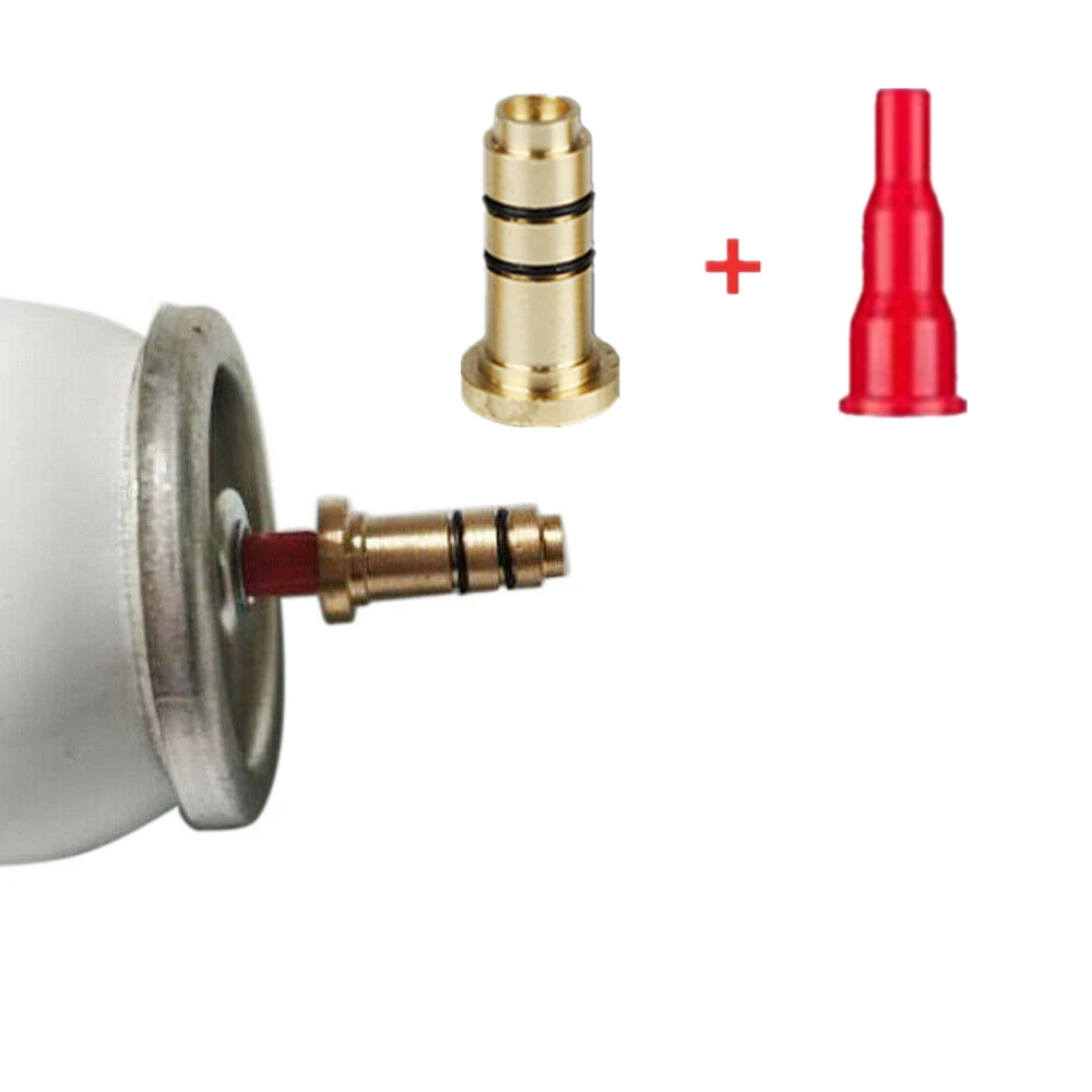 2In1 Reusable Copper Gas Nozzle Adapter & Plastic Butane Refill Head For Dunhill Dress/Rollagas Lighter Gas Exchange Connector