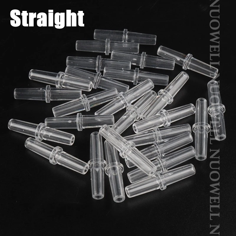 Transparent 4mm Air Pipe Couplings Fish Tank Aquarium Air Pump Oxygen Pipe Fitting ID 1/4\