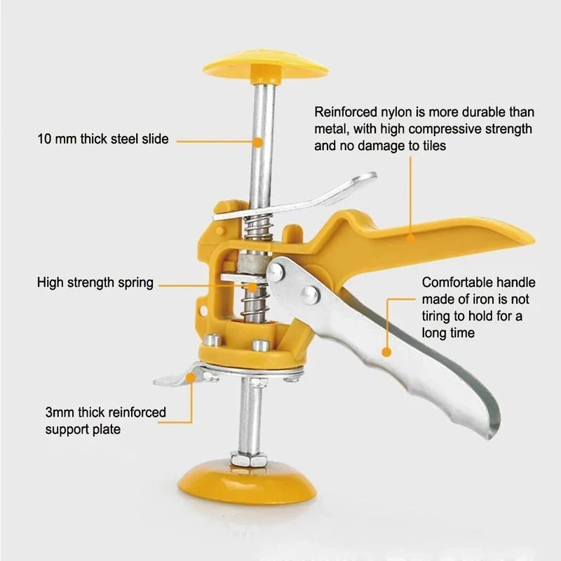 Tile Auxiliary Tool Vertical Leveler,Tile Locator Tile Leveling System , Plaster Sheet Repair Slip Hand Tool, Heighter Leveler