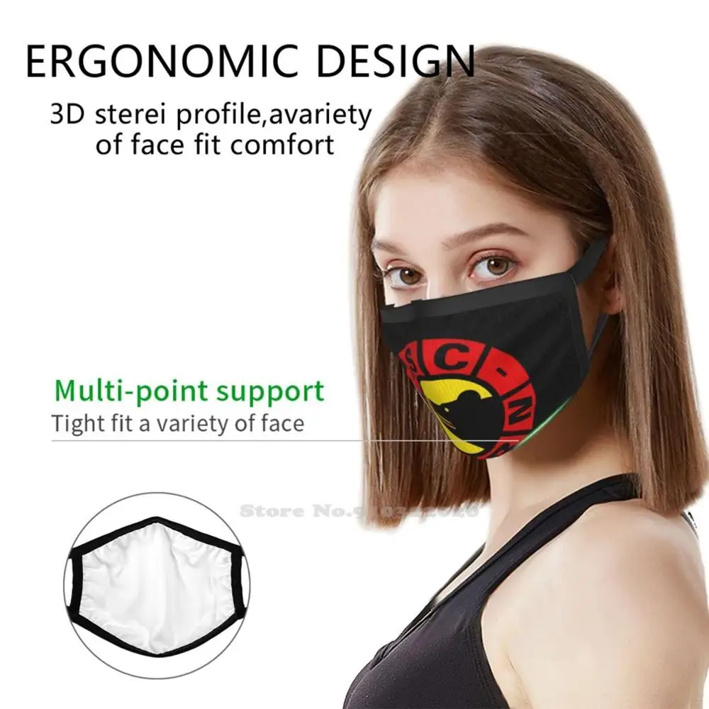 Sc Bern Ice Hockey Washable Breathable Reusable Print Mouth Mask Sc Bern Sc Bern Logo Sc Bern Fans Switzerland Hockey League