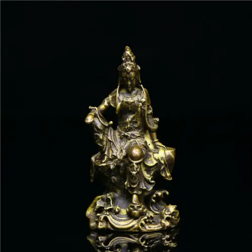 

Chinese Collection Asian old Antiques Ksitigarbha Buddha statue hand piece