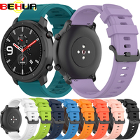 BEHUA Watchband For Huami Amazfit GTR 42mm 47MM GTR 2 2e Sport Strap Silicone 22mm Band For Amazfit Stratos 3 2 2S Pace Bracelet