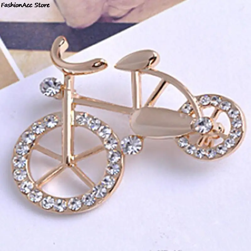 1Pcs Beautiful Fashionable Brooches For Women Jewelry flower gift brooch bike bicycle lovers pectoral Pin