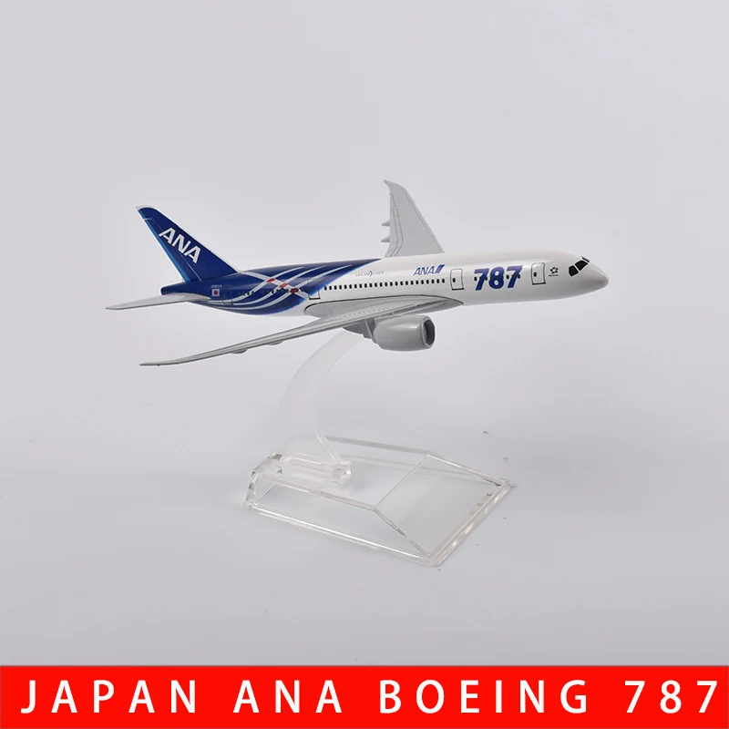 Jason Tutu 16Cm Ana Boeing 787 Vliegtuig Model Vliegtuig Model Vliegtuigen Diecast Metal 1/400 Schaal Vliegtuigen Fabriek Groothandel Dropshippi