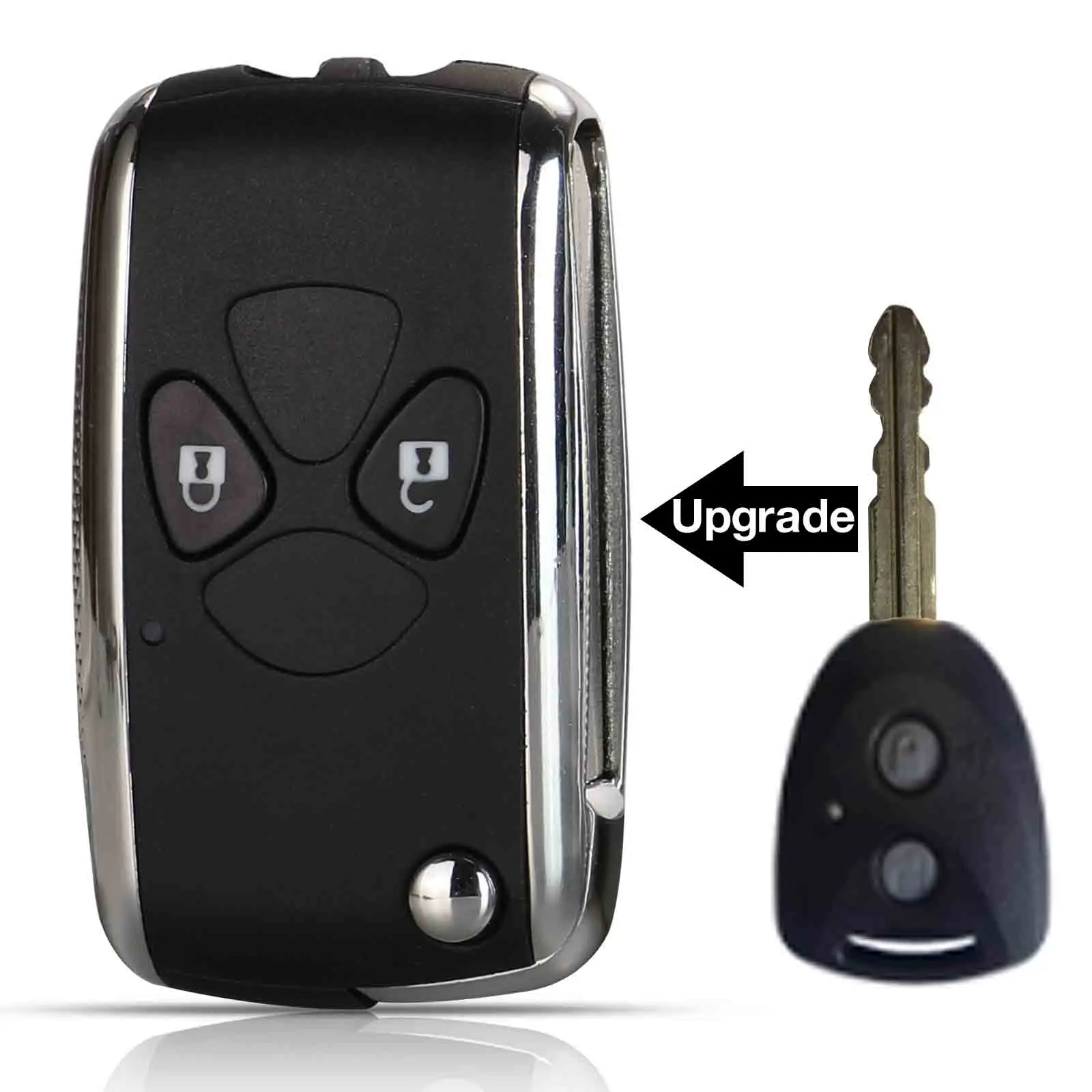 jingyuqin 2BTN Upgrade Modified Remote Car Key Shell Dla Toyota Avanza Calya Wigo Dla Daihatsu Xenia Ayla Sigra Dla Perodua Axia