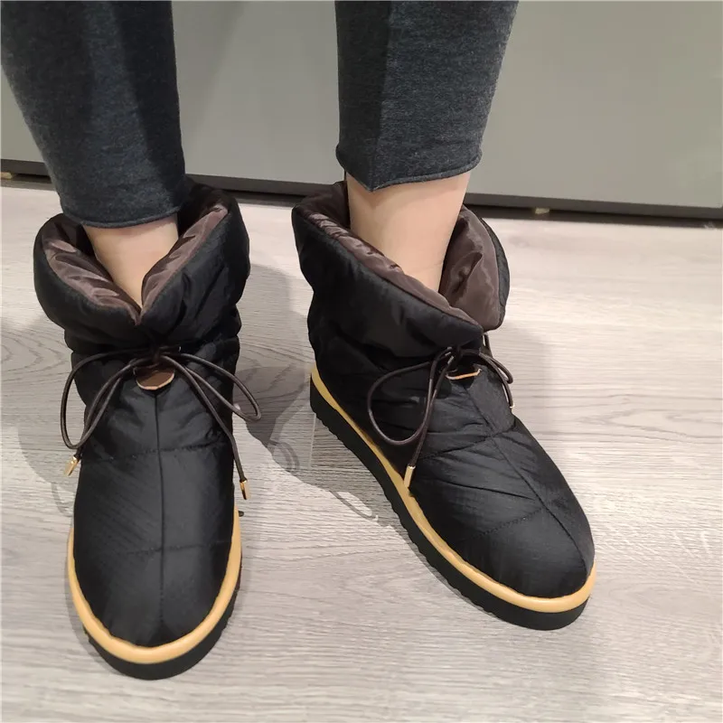 FEDONAS Brand New 2025 Ins Fashion Women Ankle Boots Winter Warm Female Snow Boots Platforms Casual Short Shoes Woman Boots