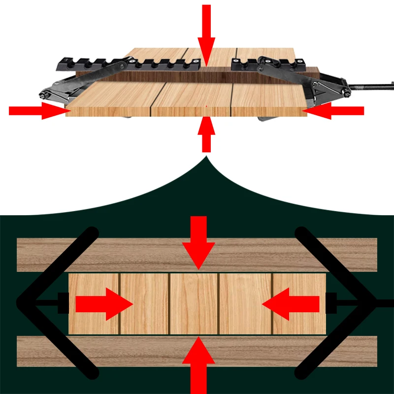 Pince de scie sauteuse à quatre voies, largeur personnalisée, nouvel outil de travail du bois, sans Indentation, PBJ-01