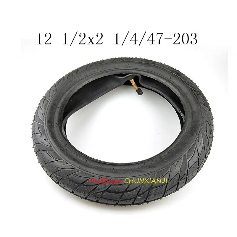 12 Inch Tyre Inner Tube12 1/2 X 2 1/4 47-203 Fits Electric Scooters and E-Bike Baby Carrier, Folding Bicycle