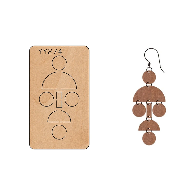 

Wood Mold Earrings Cut Mold Earring Wood Mold YY274Is Compatible with Most Manual Die Cut