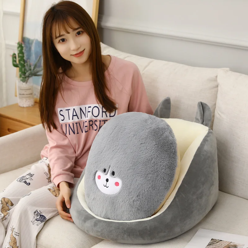 Coussin de chaise en peluche semi-fermé pour filles, jouet en peluche, oreiller de maintien, décoration d'intérieur, cadeau mignon, fruit, animal Kawai, JxStuffed