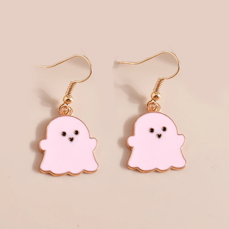 Trendy Halloween Tropfen Ohrringe Für Frauen Mond Tod Geist Kürbis Skelett Baumeln Ohrringe Party Zubehör Lustige Schmuck Geschenke – Detail 16