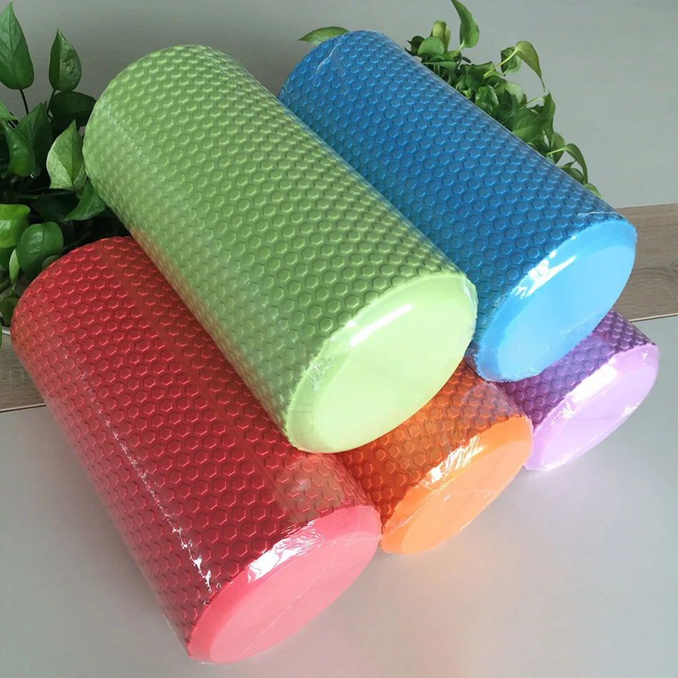 Yoga Column Gym Fitness EVA Foam Roller Pilates Yoga Exercise Back Muscle Massage Roller Soft Block Tool Equipment Brick