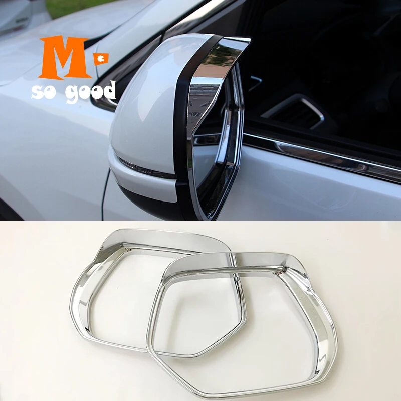 2012 13 14 15 2016 Car Side Door Rearview Tuning Mirror Rain Eyebrow Trim Cover ABS Chrome Accessories for Honda CRV CR-V 2pcs