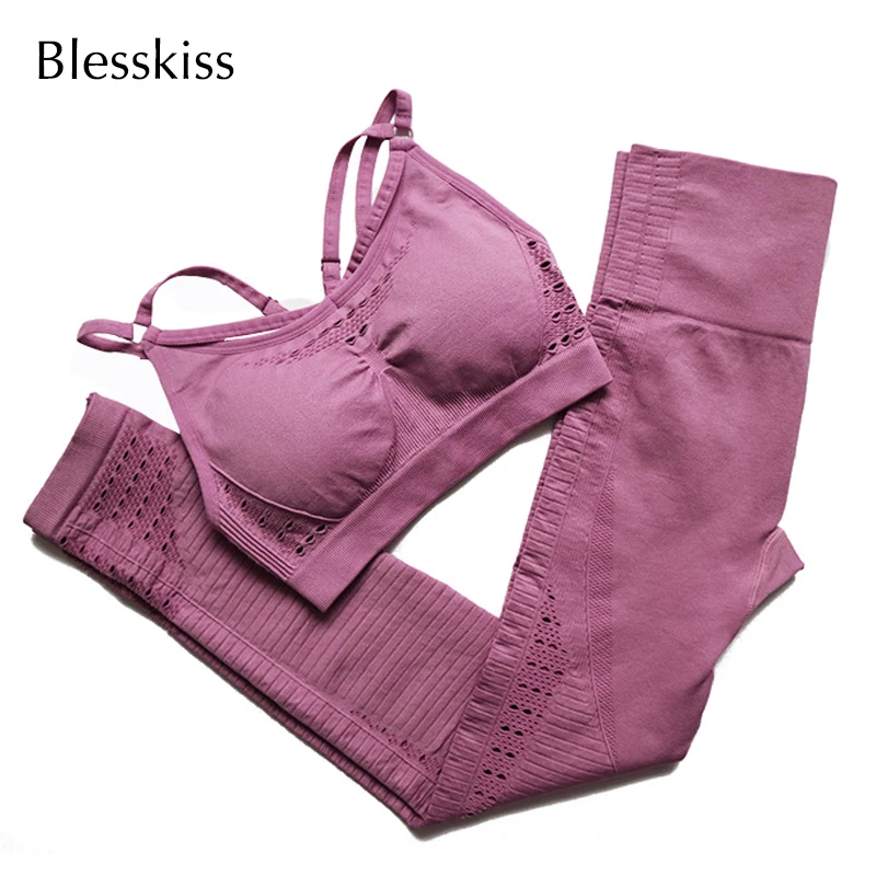 

Blesskiss Vital Seamless Leggings Sport Women Fitness Clothing Scrunch Booty Yoga Leggings Sports Pants High Waist Gym Leggings