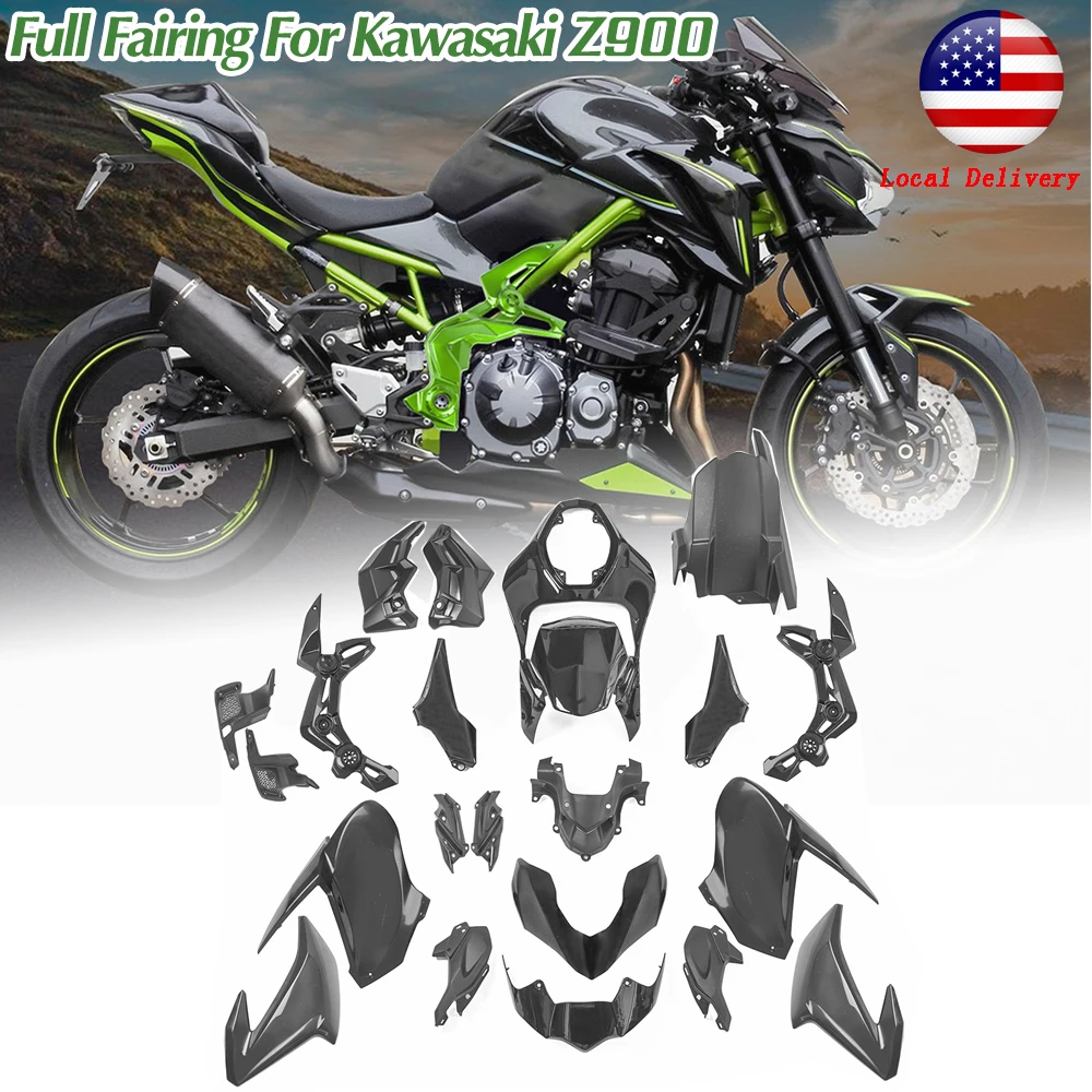 

Z900 Fairings Injection Bodywork Frame Protector Kit Unpaint Cover Black For Kawasaki Z 900 2017 2018 2019 Motorbike Accessories