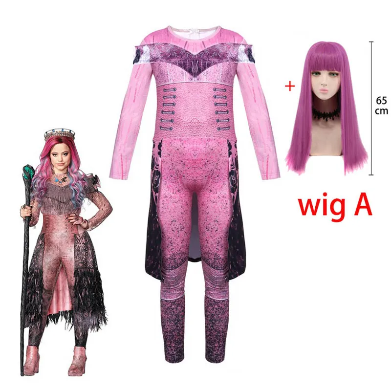 Halloween Costumes for Kids Queen Audrey Evie Girls Cosplay Costumes Funny Party Kids Descendants 3 Mal Party Carnival Clothes