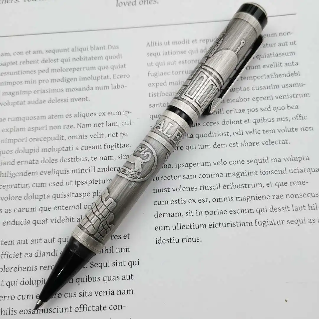 

Rotating Core G2 Standard Metal Pen Ancient Silver Metal Ballpoint Pen Black Refill 0.7mm