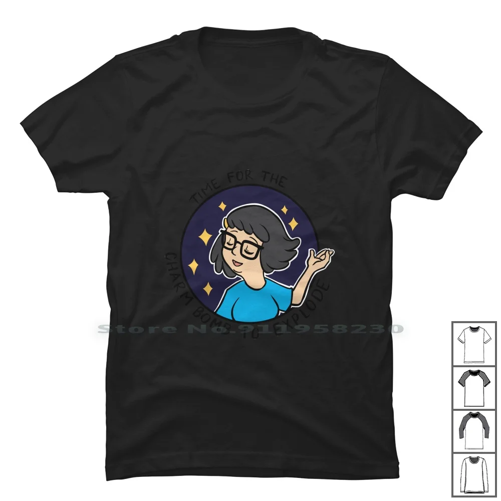 Tina Belcher T Shirt 100% Cotton Cartoon Spirit Humor Che Bad Ny Funny