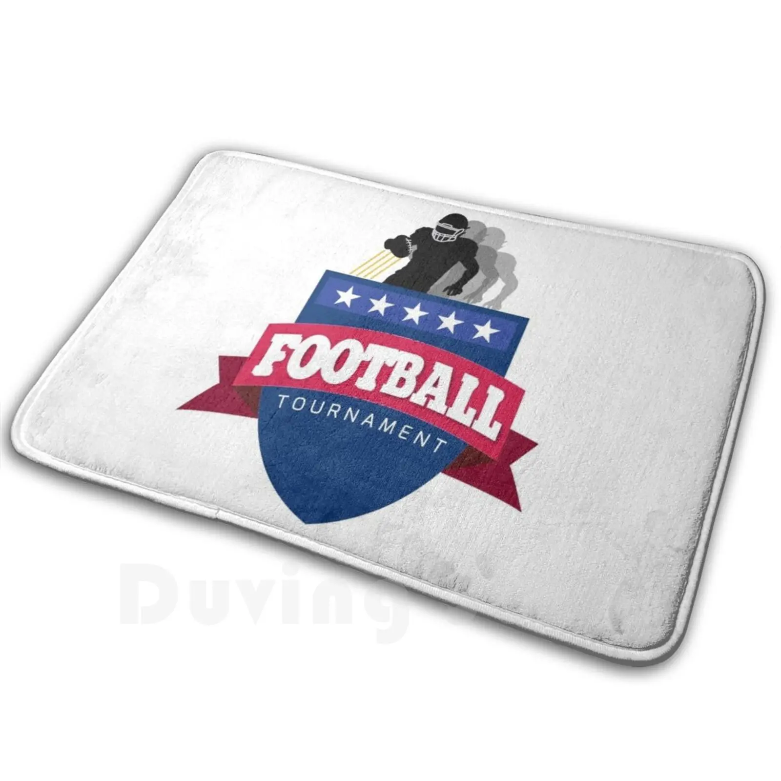 Football Tournament , Football Game , American Football Gold Medal 23 Carpet Mat Rug Cushion Soft Non-Slip Rugby Under