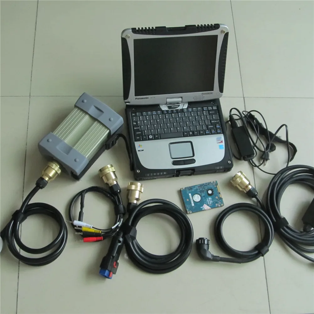 Best Quality MB STAR C3 Diagnostic Tool with Software HDD MB C3 Pro Diagnosis Multiplexer with 90% New CF19 Laptop i5 Full Set