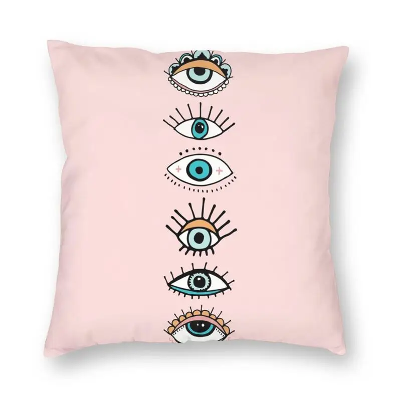 Eye See You Pillow Case Living Room Decoration Kawaii Evil Eyes Mystic Spiritual Amulet Sofa Cushions Cover Square Pillowcase